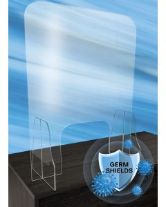 Acrylic T Leg Retail Germ Shield Drawing