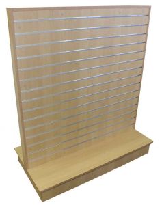 LARGE SLATWALL 2 WAY WITH METAL INSERTS - MAPLE