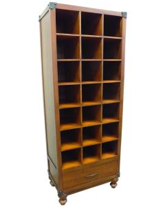 Natural Mahogany Hat Cube Display