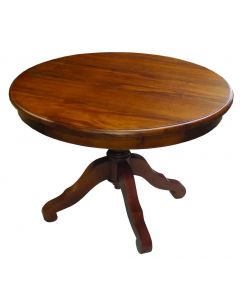 42" ROUND DISPLAY TABLE- Natural Mahogany