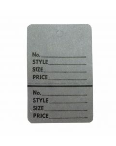 LARGE GREY PERFORATED TAG