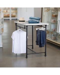 Tall Pipeline Table with Hang Bars