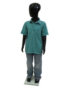 PLASTIC CHILD RETRO MANNEQUIN-BLACK 
