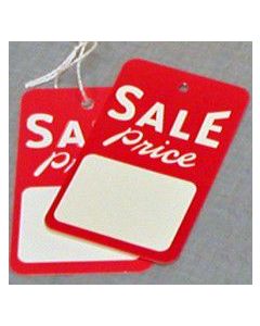 LARGE SALE PRICE TAG WITH STRING