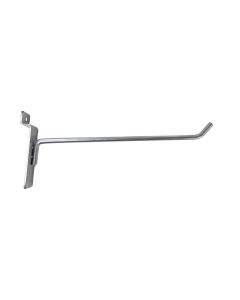 8" Slatwall Hook - Satin Chrome