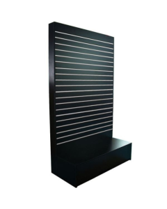 Black Slatwall wall Gondola with Base