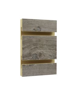 Stormy Oak Melamine Rustic Slatwall