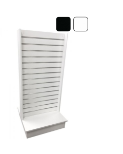 2-way slatwall merchandiser with metal inserts