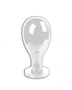 Plastic Head Display - Mannequin Head Form - White