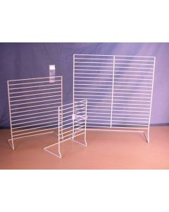 White Wire Linear Counter Rack