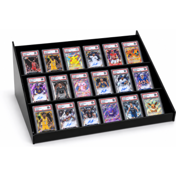 trading card display for countertop or showcase