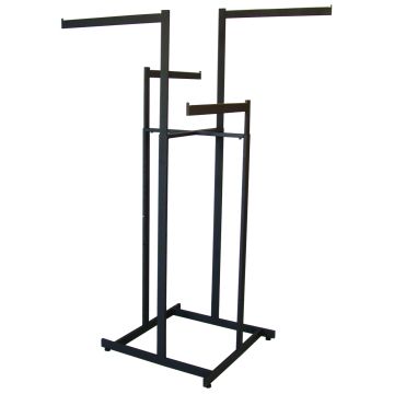 4 Way Straight Arm Rack-Black