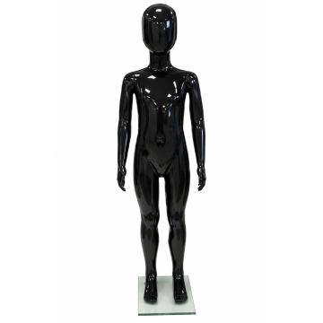 PLASTIC CHILD RETRO MANNEQUIN-BLACK 