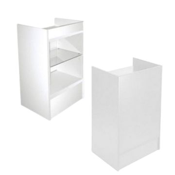 White Cash Register Stand