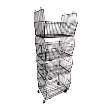 Stackable Wire Basket Display