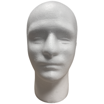 Styrofoam Male Head Form