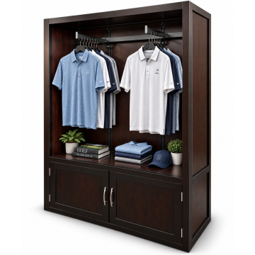 Premier Apparel Merchandising Wall Unit with Storage – 50"W x 18"D x 72"H