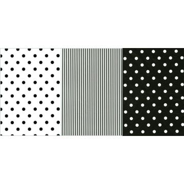 Black And White Assorted Tissue