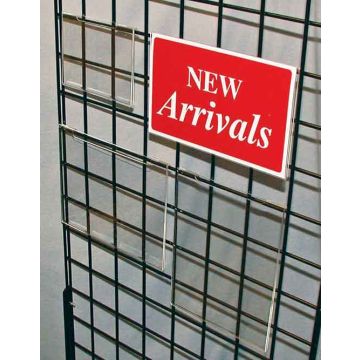 Acrylic Sign Holders For Grid And Slatwall-  7Hx11W
