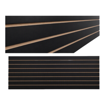 Black 6" on Cneter Slatwall Panel