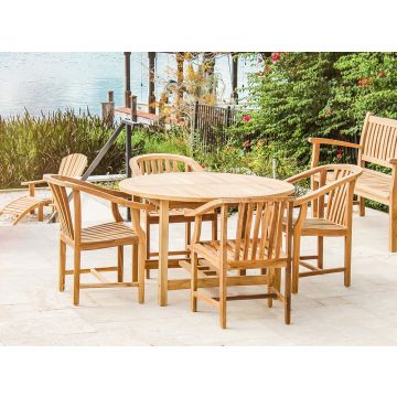 Teak Sanibel Dining Set - Round