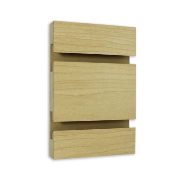 Maple SLATWALL- 3"OC