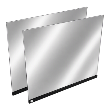 Mirrored Doors for Black 70" Extra Vision Showcases