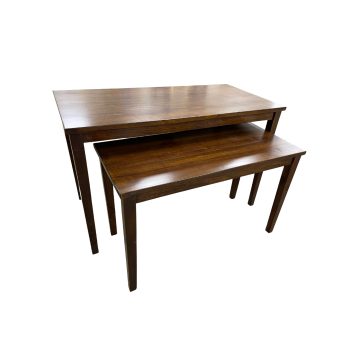 SET OF 3 NESTING TABLES- Dark Mahogany