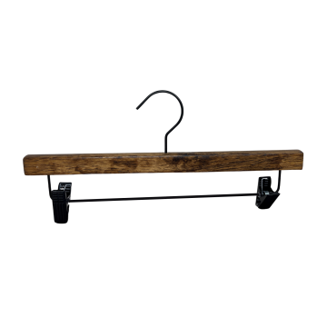 rustic wood pant hangers
