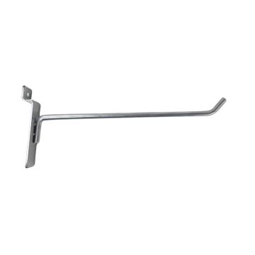 6" Slatwall Hook - Satin Chrome