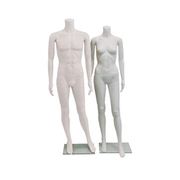 PLASTIC HEADLESS FEMALE MANNEQUIN- WHITE