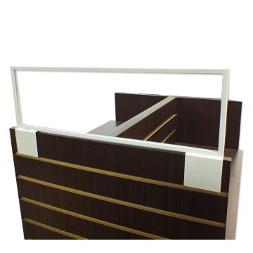 Slatwall Endcap Sign Topper - Black