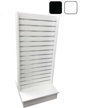 2-way slatwall merchandiser with metal inserts
