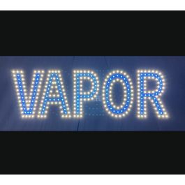 Led Vapor Sign 9X30 White Blue Shop Now At Barr Display