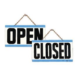 Open/Close Sign With Chain