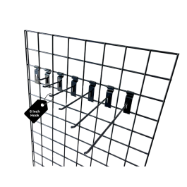 Black 6 Inch Grid Hook