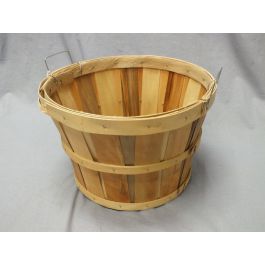 Bushel Basket with Handles, Wooden