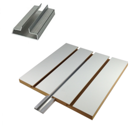 8' Metal T-Slot Inserts - Aluminum - 16 Pieces