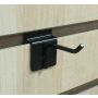 2" THIN SLATWALL HOOK- BLACK  thumbnail