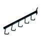 5 J-Hook Waterfall Slatwall Faceout- Black thumbnail