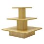 3 Tier Square Table- Maple thumbnail