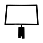 Grid Sign Holder 7"x11" - Black thumbnail
