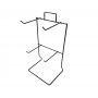 4 Peg Black Wire Counter Display | SKU:8388 thumbnail