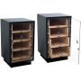 Premium Black Cigar Humidor with 250-Cigar Capacity thumbnail