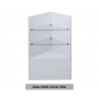 White Glass Shelf Corner Filler Display Cases thumbnail