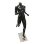 Glossy Black Female Athlete Mannequin thumbnail