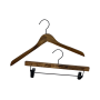 Rustic Wood Shirt Hangers with Black Hook thumbnail