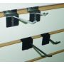 2" THIN SLATWALL HOOK- BLACK  thumbnail