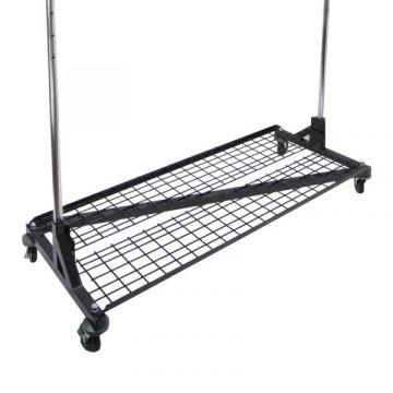 2 Piece Folding Z Rack Shelf- Black 