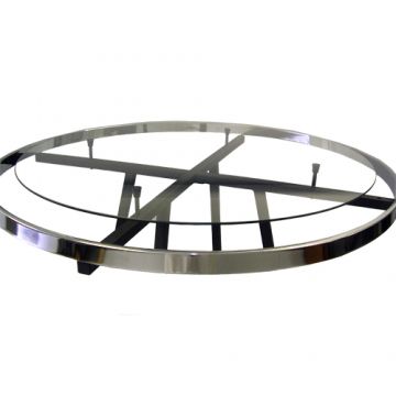 36" ROUND TEMPERED GLASS